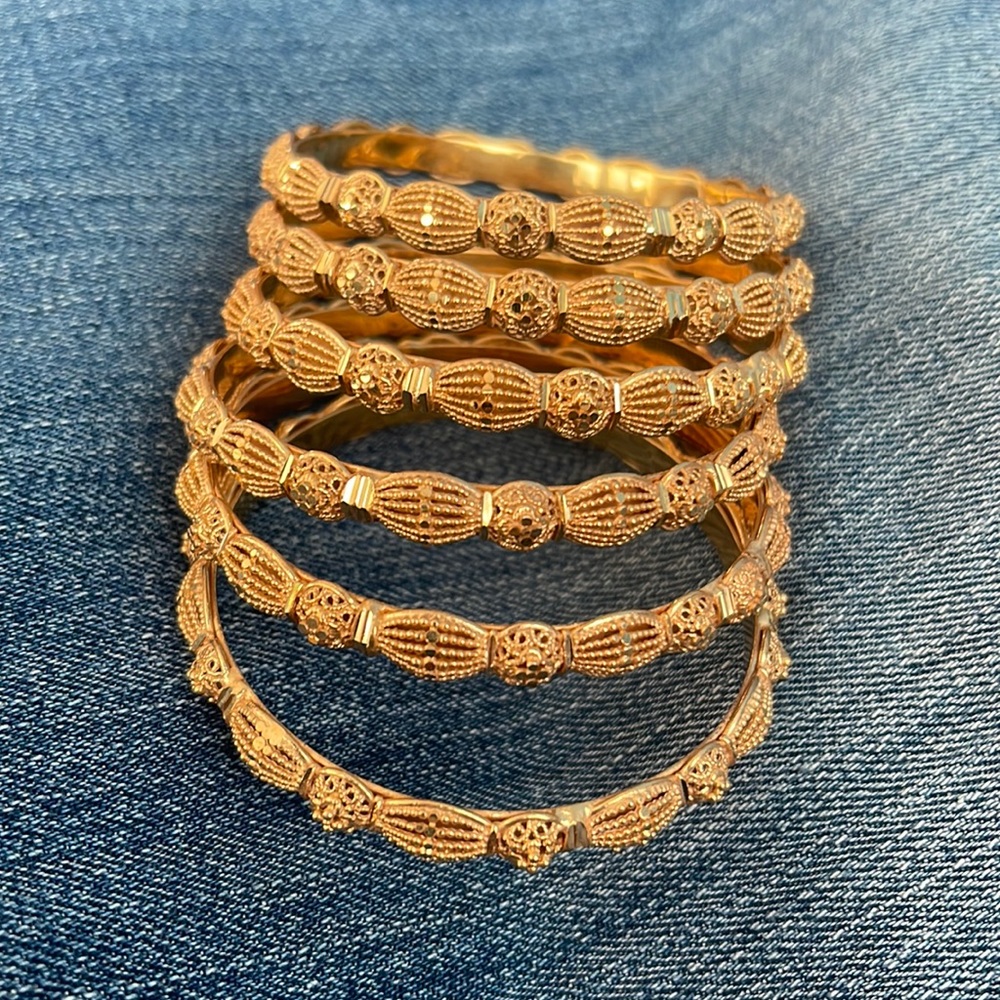 Pakistani Indian gold plated bangles